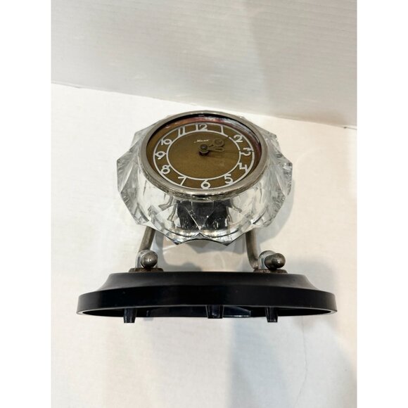 Vintage MAJAK MAYAK Crystal Chrome Mantle Clock - Picture 9 of 10